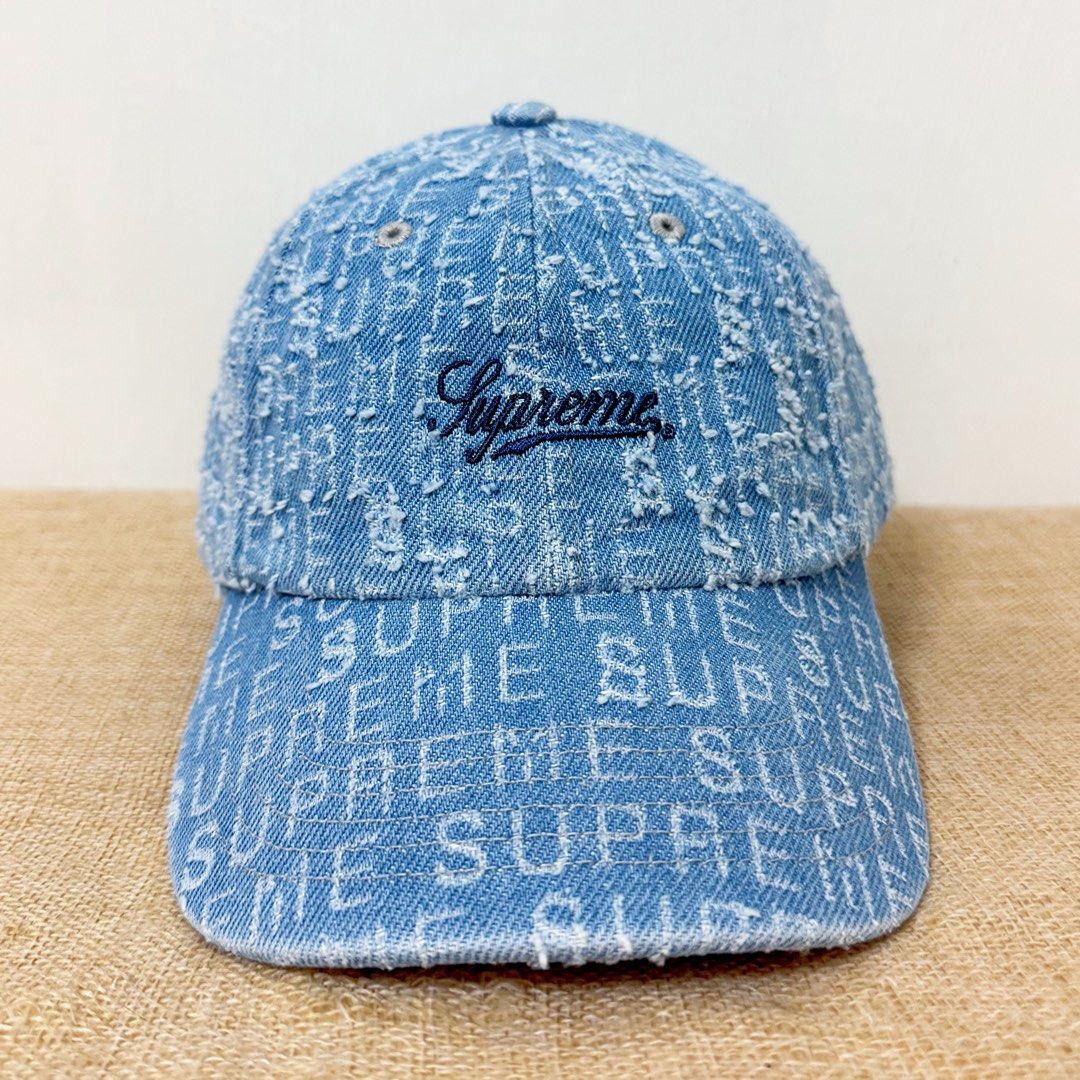 帽子 Supreme Needle Punch Denim Crusher NWT Supreme Needle Punch Denim Logo Crusher Bucket Hat Light