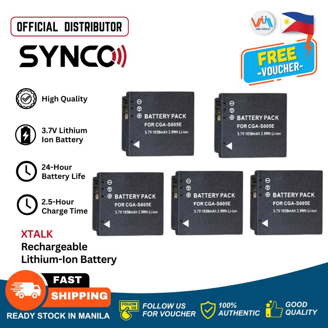 Synco Xtalk 2.4G Full Duplex Wireless Intercom Headset Battery Accessories Charging Station & Bag (Category: Headphones & Headsets) located in Manila. Submitted by vmidirect (Listing ID 1352958912, Image 2). Description: Synco X-talk ACCESSORIES Power your X-talk wireless headsets for up to 24 hours with this Synco X-talk Rechargeable Lithium-Ion Battery. The battery can output 3.7V and recharges in just 2.5 hours. It can be recharged using the s