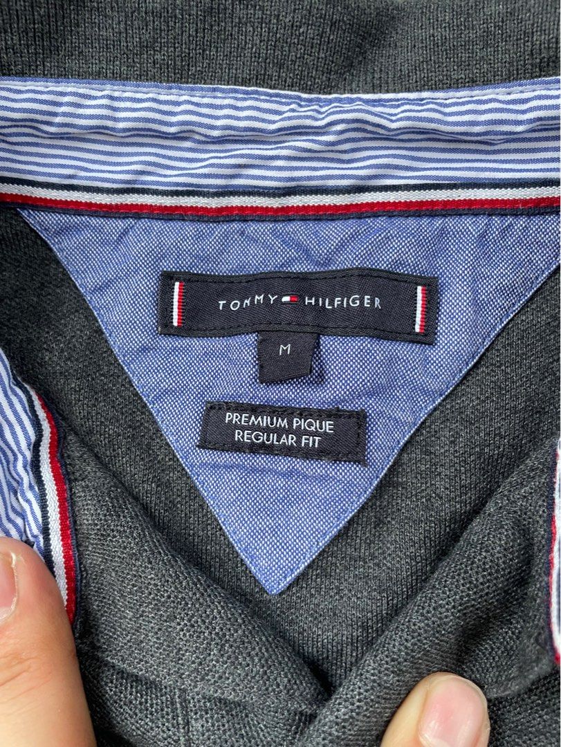 Tommy Hilfiger Gray Polo Shirt (Category: Tshirts & Polo Shirts ) located in Cainta. Submitted by FirstBuys (Listing ID 1352945178, Image 3). Description: nego.