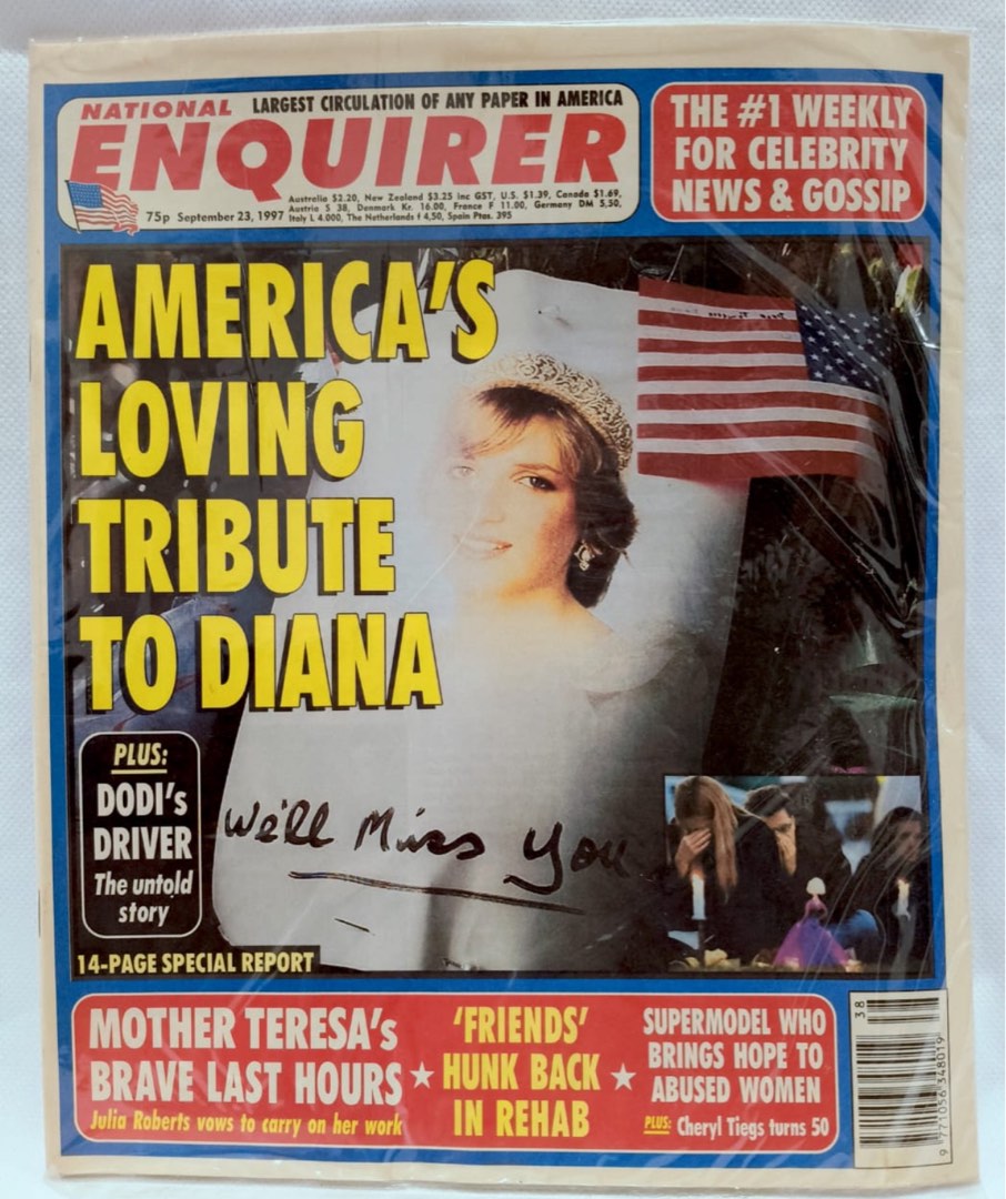 Vintage 1997 National Enquirer Magazine, Hobbies & Toys, Books ...