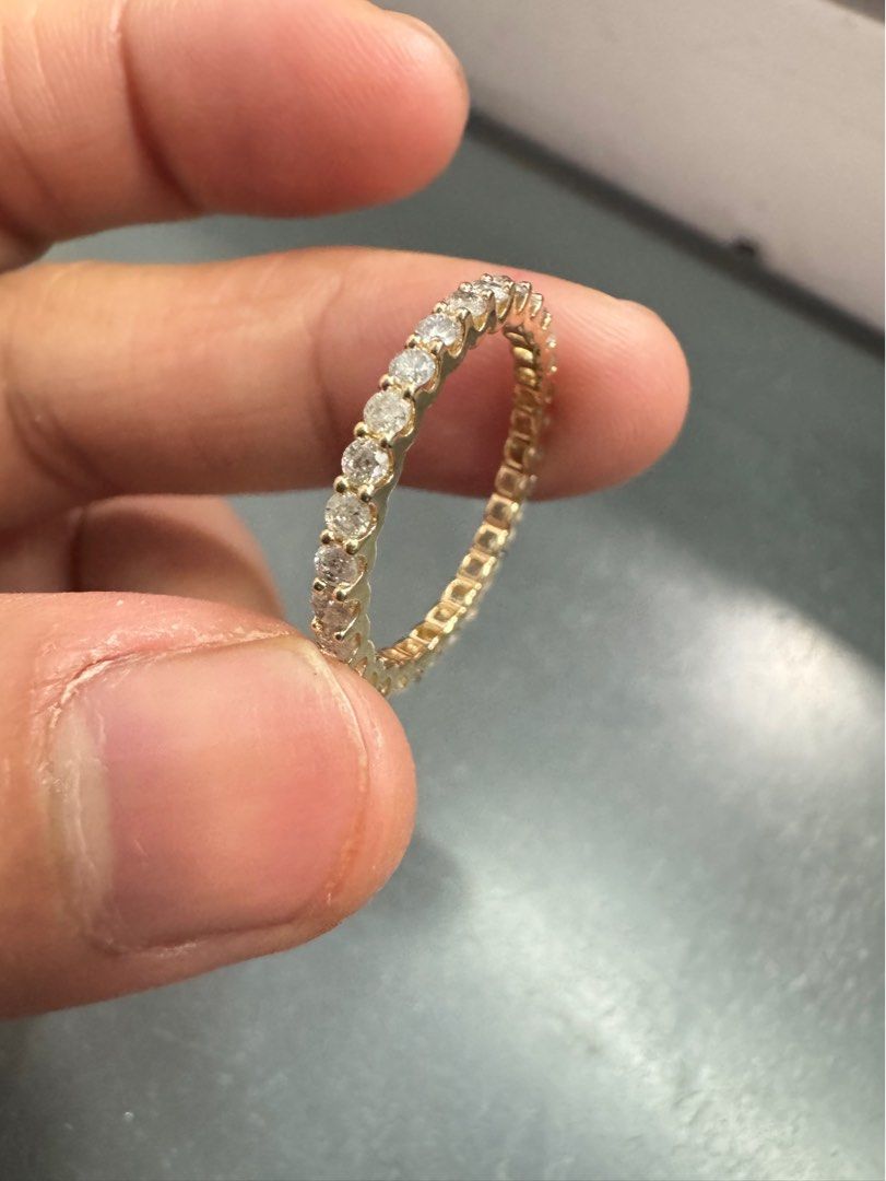 1 carat full eternity natural diamond ring size 7 (Category: Rings) located in Quezon City. Submitted by mmauthenticshop (Listing ID 1352553548, Image 1). Description: 1 carat eternity natural diamond ring size 7 With certificate.