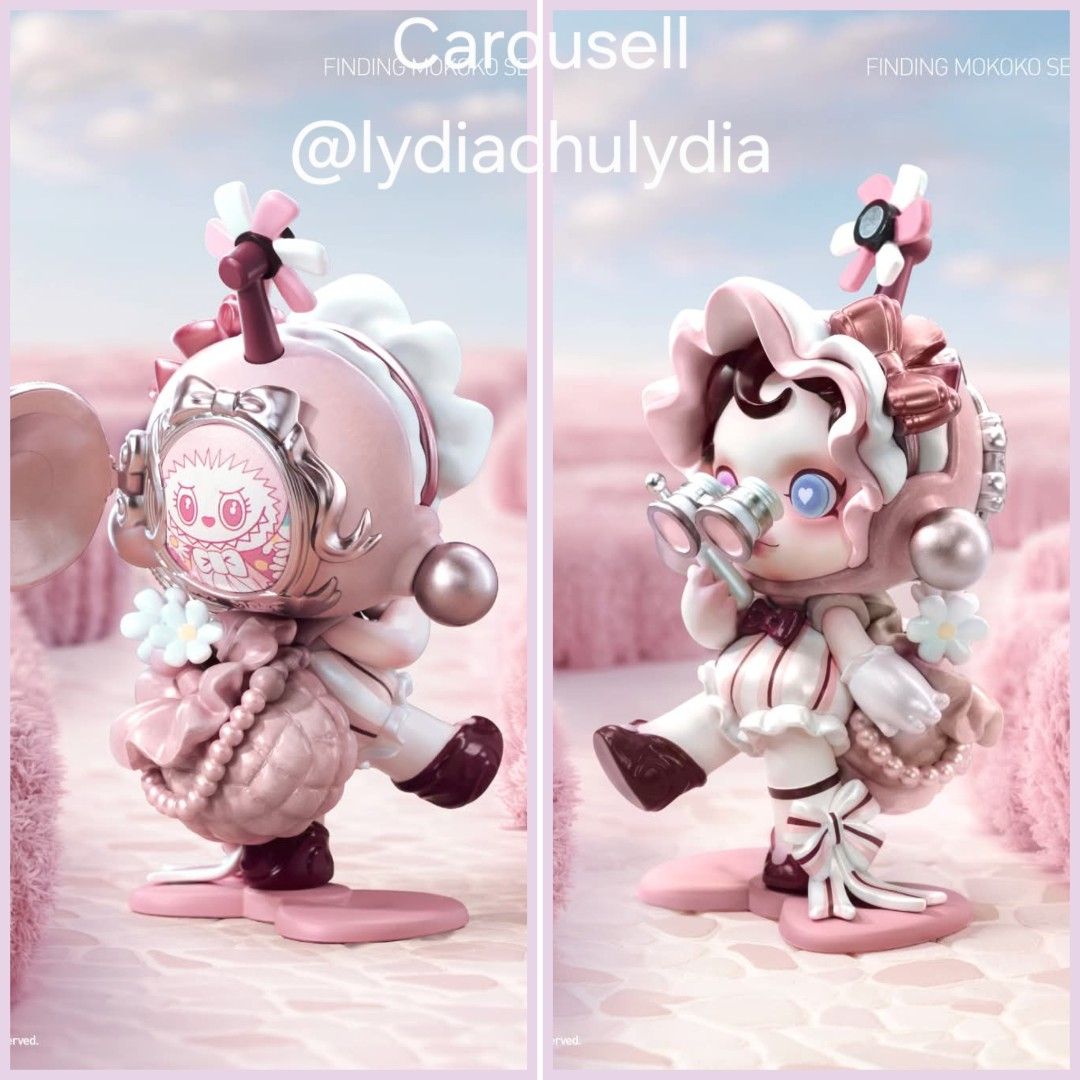 💗 Pop Mart 盲盒Finding Mokoko 尋找Mokoko 系列Skullpanda 花