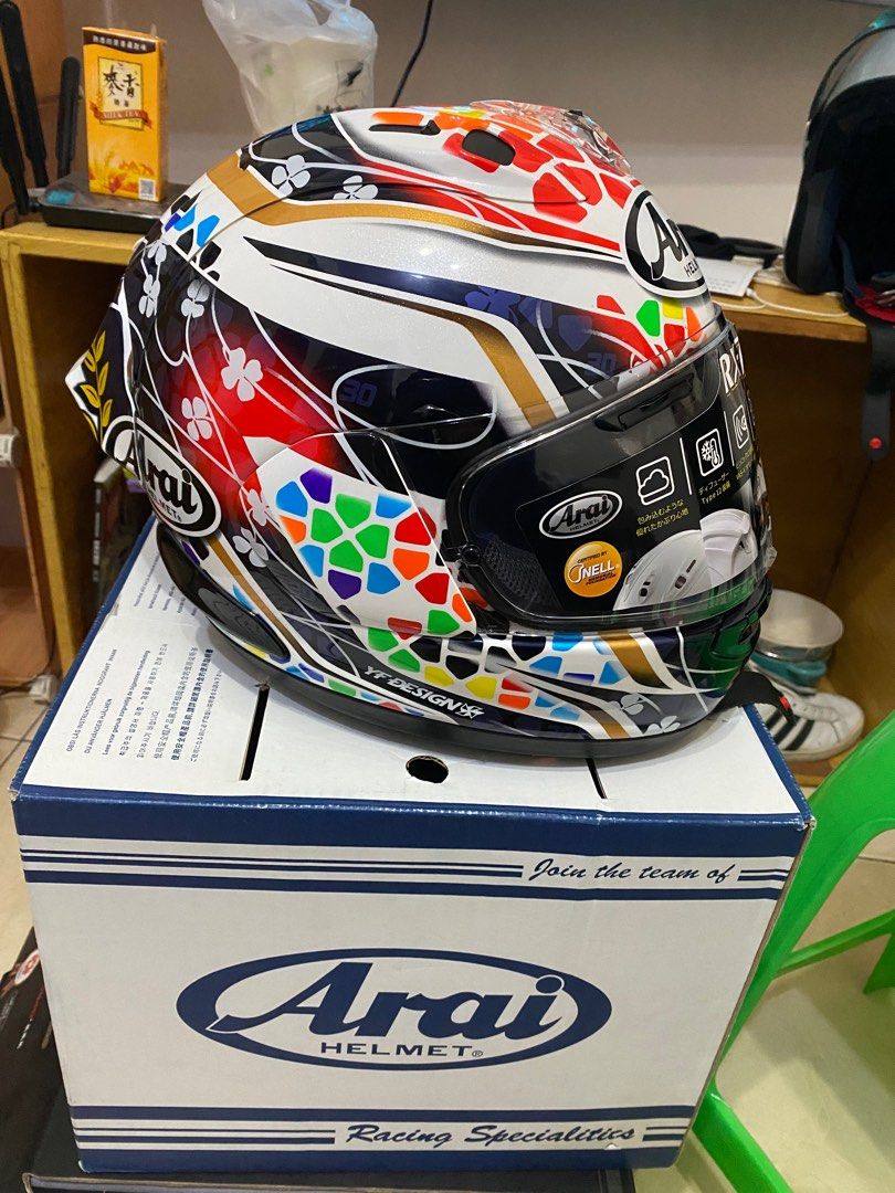 ■中古■Arai■RX7RR■中上貴晶■Ｌ■ SB6X付き■ □中古□Arai□RX7RR□中上貴晶□L□ SB6X付き□