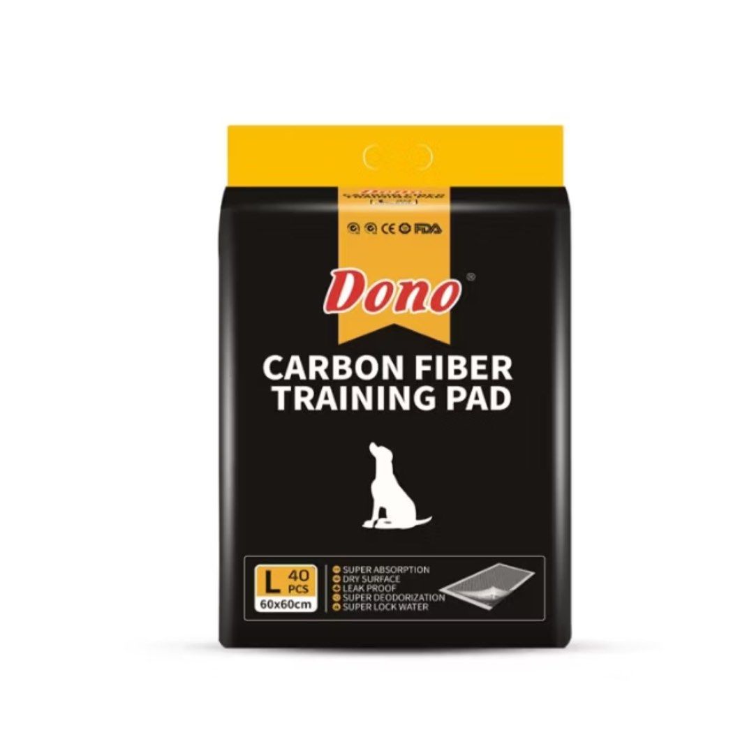 Authentic Dono Activated L (Large) Carbon Pet Pad (Category: Health & Grooming) located in Taguig. Submitted by declutterprince2 (Listing ID 1353145155, Image 2). Description: Dono Activated Carbon Pet Pad Large (40 pcs) 60 cm x 60 cm ✅ No smell vs blue pee pads ✅ Leak Proof ✅ Longer Lasting ✅ Made of activated carbon fibers Shipping c/o buyer.