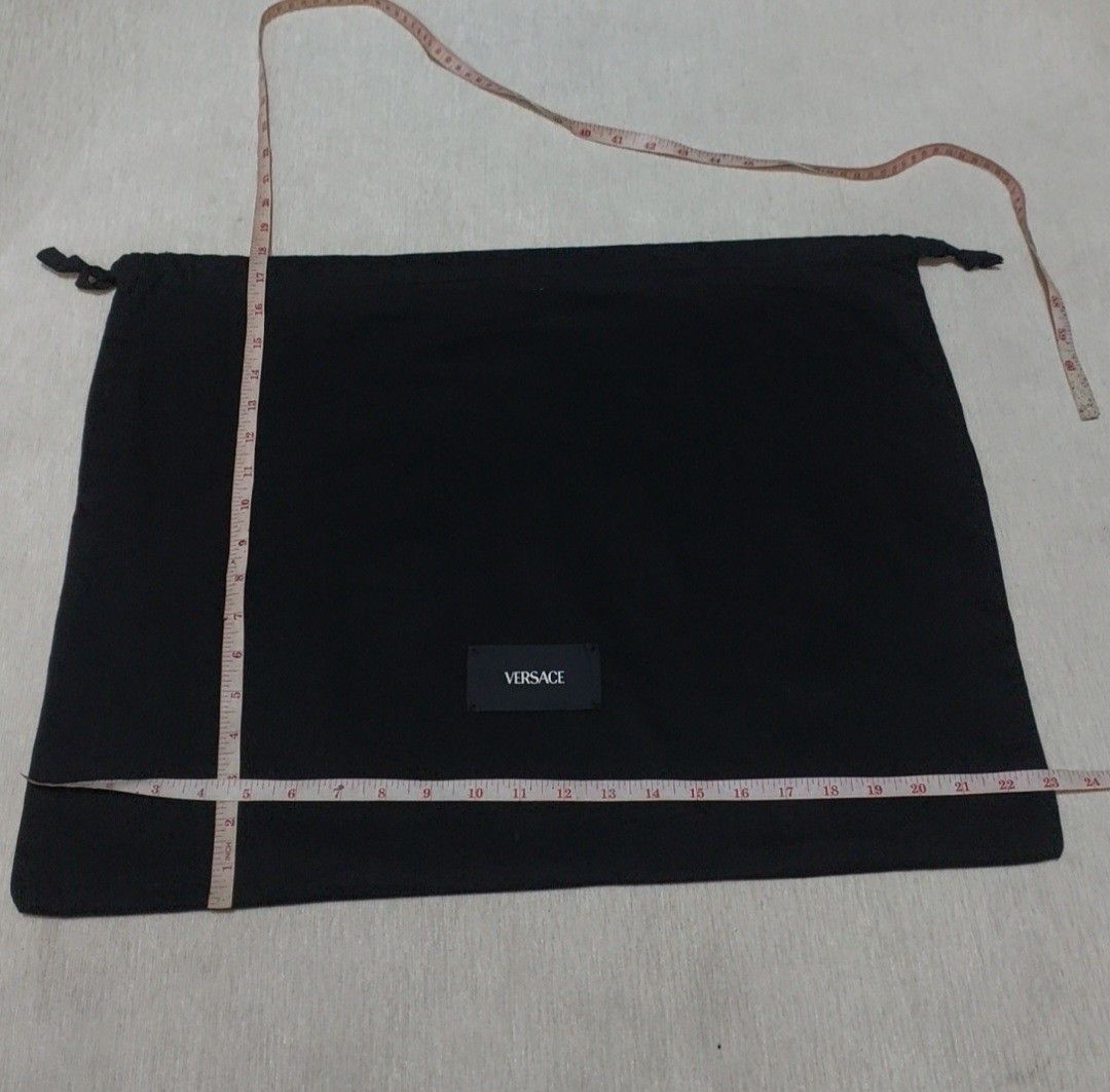 Authentic Versace Dust bag 18x23 inches (Category: Luxury Bags & Wallets) located in Manila. Submitted by jfluxury.co (Listing ID 1353071440, Image 3). Description: excellent condition no flaws bought in Japan 🇯🇵 💯% Authentic. 😊 Money back guarantee. 😊 Clean and ready to use na.