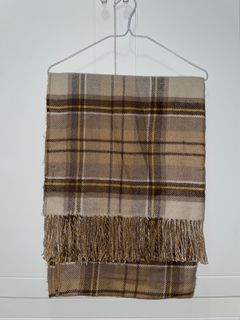Baleno 咖啡色格紋頸巾 Brown Scarf64200166254595110