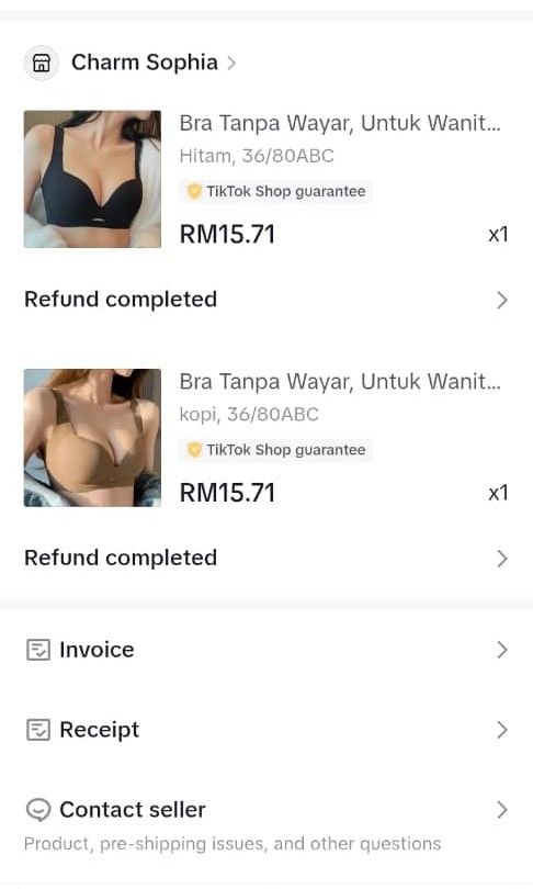 Bras (Category: New Undergarments & Loungewear) located in Ayer Itam. Submitted by Butterfly13 (Listing ID 1353064903, Image 3). Description: baru np 15 let go 10 each.