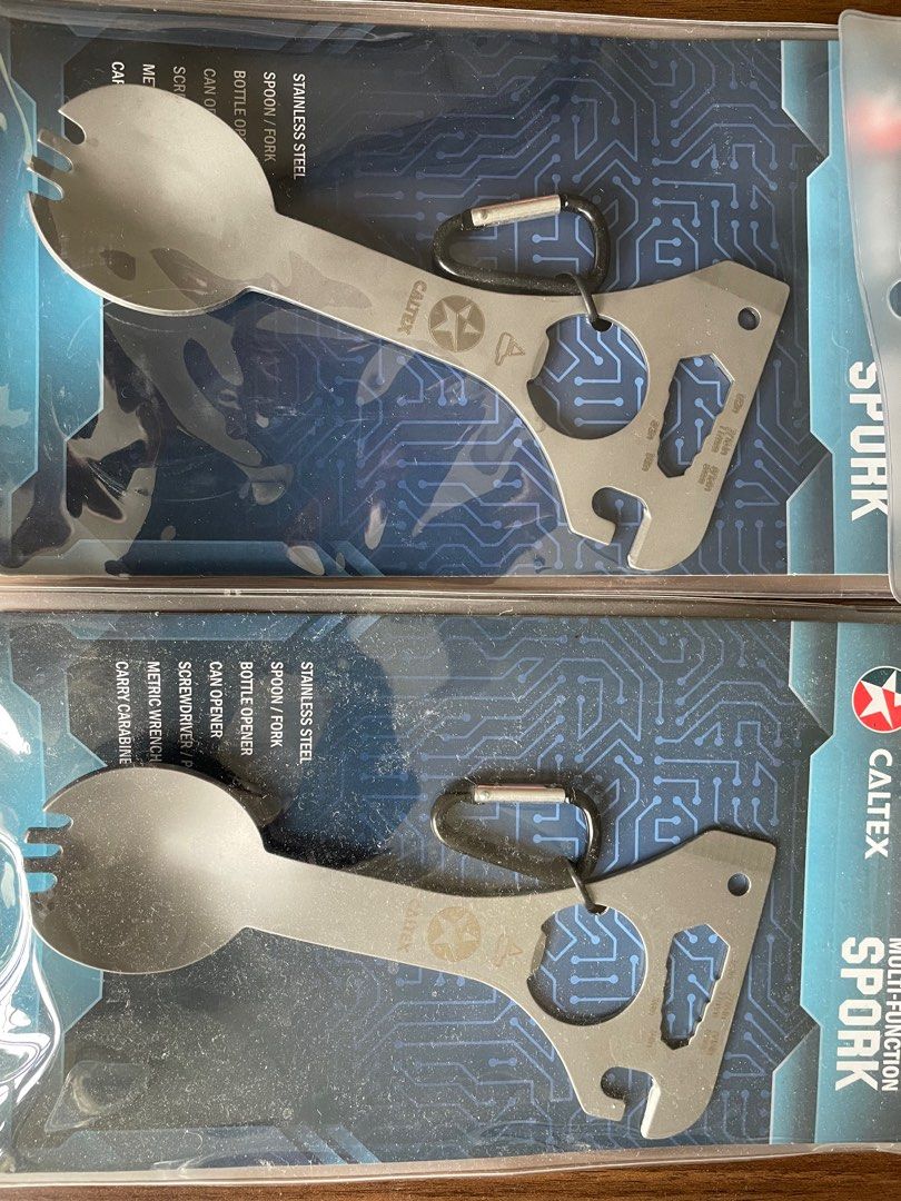 CALTEX multi function spork （分類：家居改善及收納用品）位於 Hong Kong。 由 easylc 提交（商品編號 1353055587，圖片 1）。簡介： CALTEX multi function spork 全新，加德士，多功露營工具。