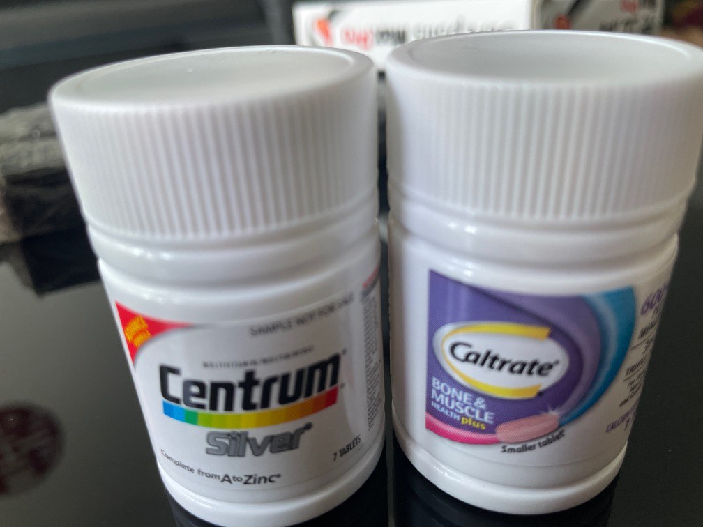 Centrum silver and bone muscle supplement, Health & Nutrition, Health ...