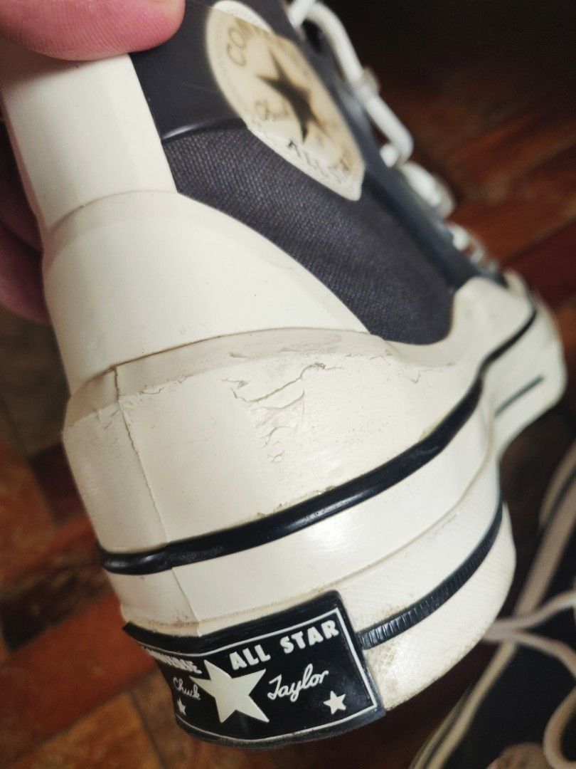 Converse All Star 70 Hi Utility Storm Wind (Category: Sneakers) located in Rizal. Submitted by rapidrob (Listing ID 1353196969, Image 3). Description: Legit/Authentic pair. Bought at StockX for 6.4k php (US$110). Well used. Has some scratches (see photos). No major issue. No box. RFS: Decluttering. Size 8.5 Mens..