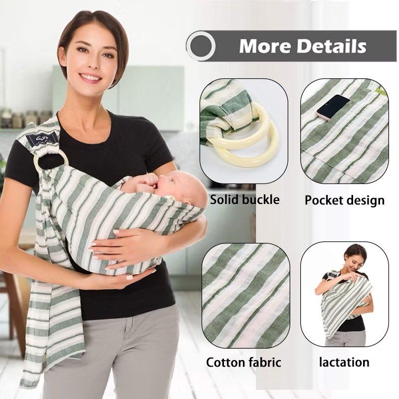 CUBY Baby Ring Sling Carrier (Category: Carriers & Slings) located in Mandaluyong City. Submitted by tahdig (Listing ID 1353151554, Image 3). Description: RFS: Decluttering. Tried only once or twice but baby preferred to be carried by hand..