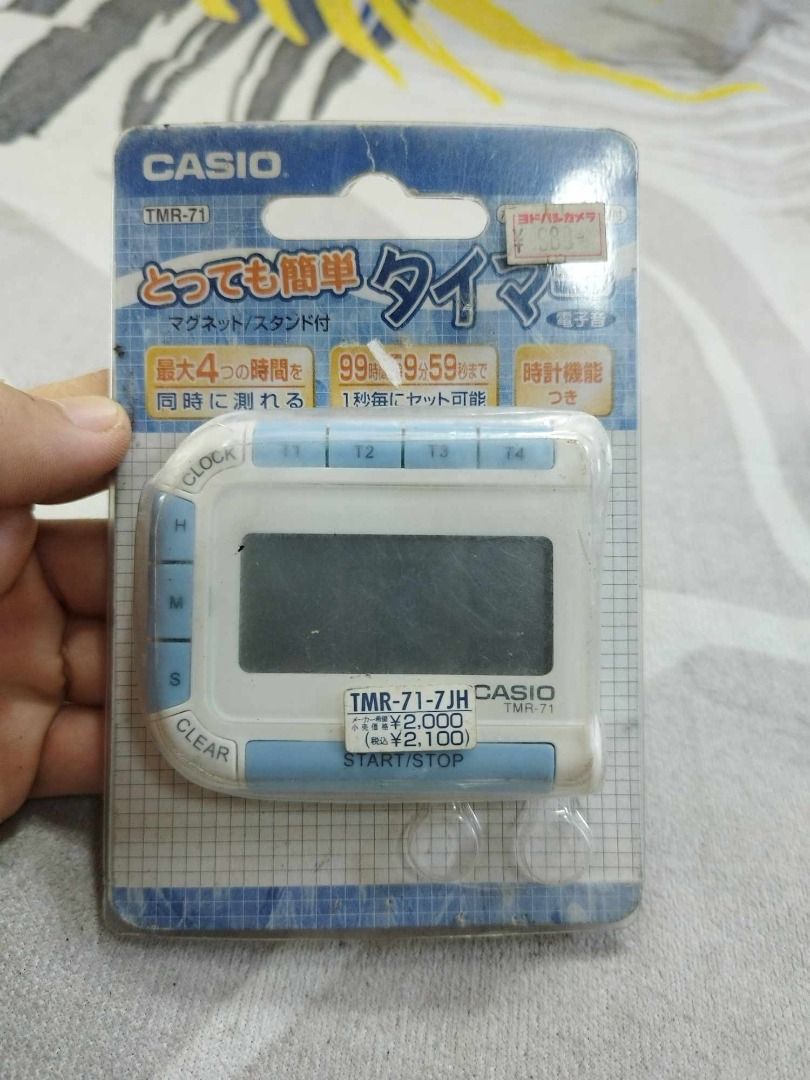Digital Timer Stopwatch With Magnet (Category: Bakeware) located in Santa Cruz. Submitted by jmy_surplus.2 (Listing ID 1353057770, Image 3). Description: Size ; L - 6 W - 7 Color ; White , blue Type ; Stopwatch Brand ; No brand Material ; Plastic Style ; White blue Stop watch LG 106 JMY 4.