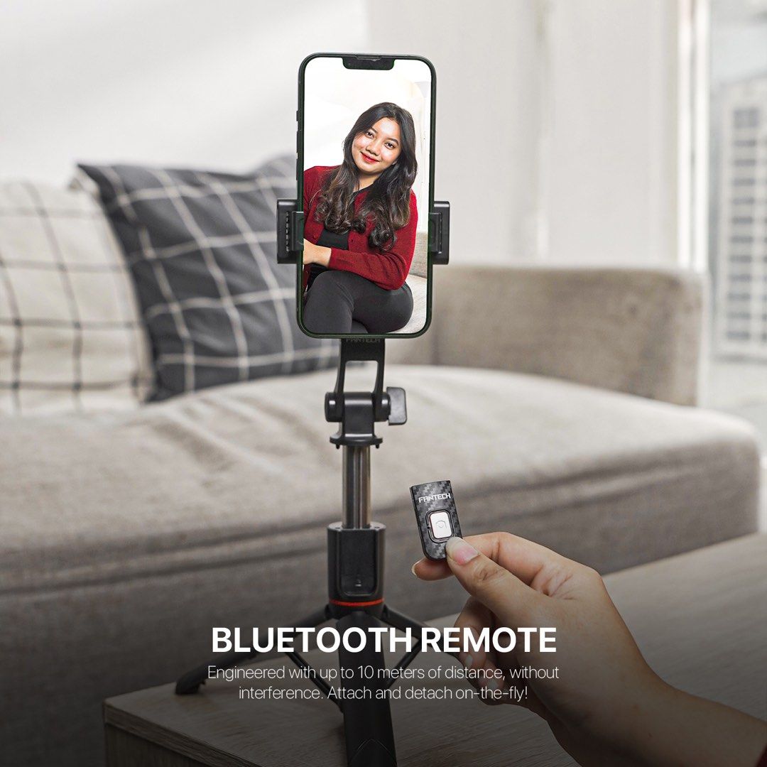 FANTECH Selfie Stick Tripod with Bluetooth Remote (SS100/SS170) (Category: Mounts & Holders) located in Quezon City. Submitted by dragndropretail (Listing ID 1353198756, Image 3). Description: BRAND NEW & ORIGINAL ══════ ⋆★⋆ ══════ HIGHLIGHTS: 360° Swivel Bluetooth Remote Easy to Carry Extendable Size Stable Tripod Available in 2 Sizes: 1M and 1.7M TECHNICAL SPECIFICATIONS Product Name: SS100 / SS170 BT Version: 5.0 Height: Up to 100 cm / Up to 1