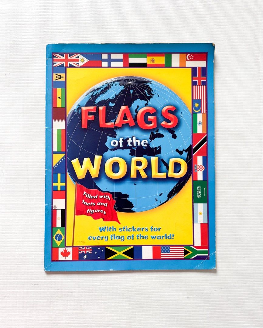 Flags of the World Sticker Book (stickers have been attached), Hobbies ...