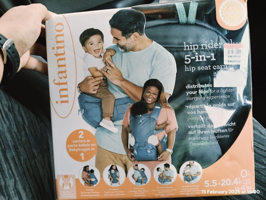 Liberator Hip Rider INFANTINO Hip Rider Plus 5-in-1 hip seat carrier, Babies & Kids, Going ...
