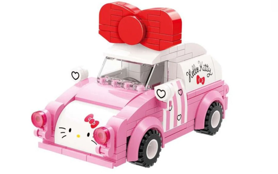 Keeppley Hello Kitty Mini Car Sanrio Keeppley (Category: Vehicle & Diecast Models) located in Marikina City. Submitted by mariefdv (Listing ID 1353041515, Image 3). Description: Keeppley Hello Kitty Mini Car This is a Hello Kitty building toy model in the shape of a beetle car. The car has a lot of cute Hello Kitty elements, including the front face, the red bow on the roof, and the pink color. This buildable car set is a good gift for Hello Kitt