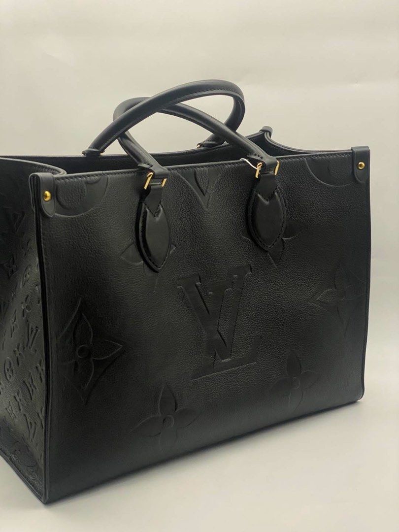 LV on the go MM size tote bag (Category: Luxury Bags & Wallets) located in Rizal. Submitted by loois18 (Listing ID 1353190445, Image 2). Description: On the go MM size empriente leather tote bag. Like new condition, with dust bag. ♥️.