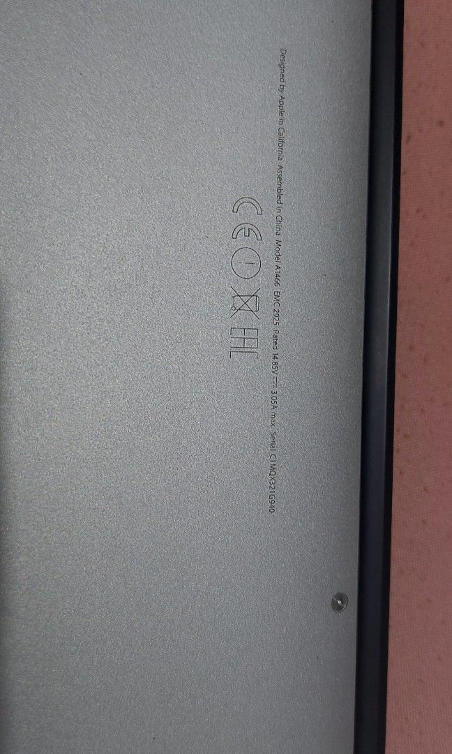Macbook Air (2015) (Category: Laptops & Notebooks) located in Manila. Submitted by as_declutter (Listing ID 1353152764, Image 3). Description: model A1466 13.30 inch 1440x900 pixels resolution i5 core processor 4GB RAM 128GB storage still comes with the original charger female owned delivery or meet up at LRT 1 Abad Santos or Gil Puyat.