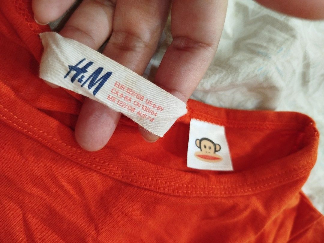 Paul Frank H&M shirt for boys (Category: Babies & Kids Fashion) located in Paranaque City. Submitted by missteks1016 (Listing ID 1353089460, Image 3). Description: size: 6-8 years authentic and very nice condition: like new please please for measurements.