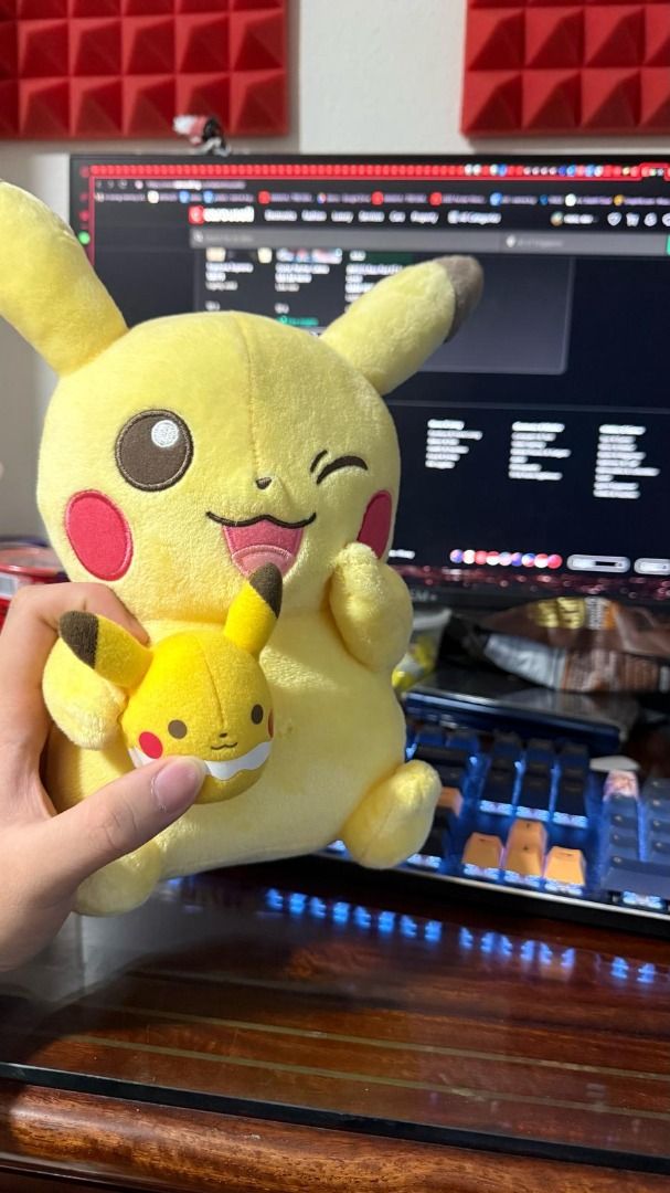 Pikachu Easter Egg (Category: Plushies & Soft Toys) located in Singapore. Submitted by whaleenthusiast8 (Listing ID 1353135760, Image 1). Description: cant find anything about it on the pokemon center website but i remember buying it in person from the main store in tokyo a long time ago im pretty sure its a limited edition thing like a seasonal one so yeah.