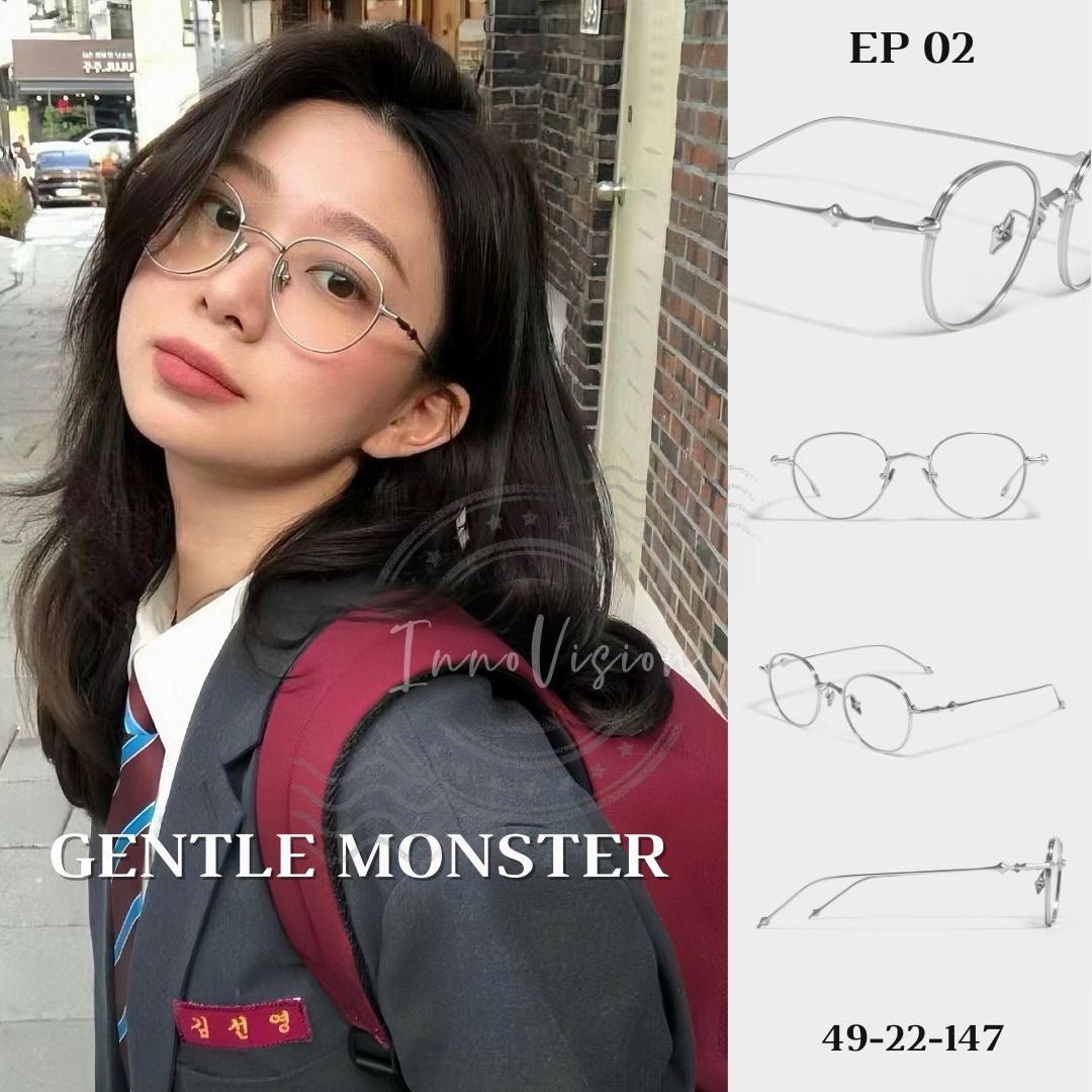 Ready Stock) Gentle Monster EP 02 Titanium Round GLASSES