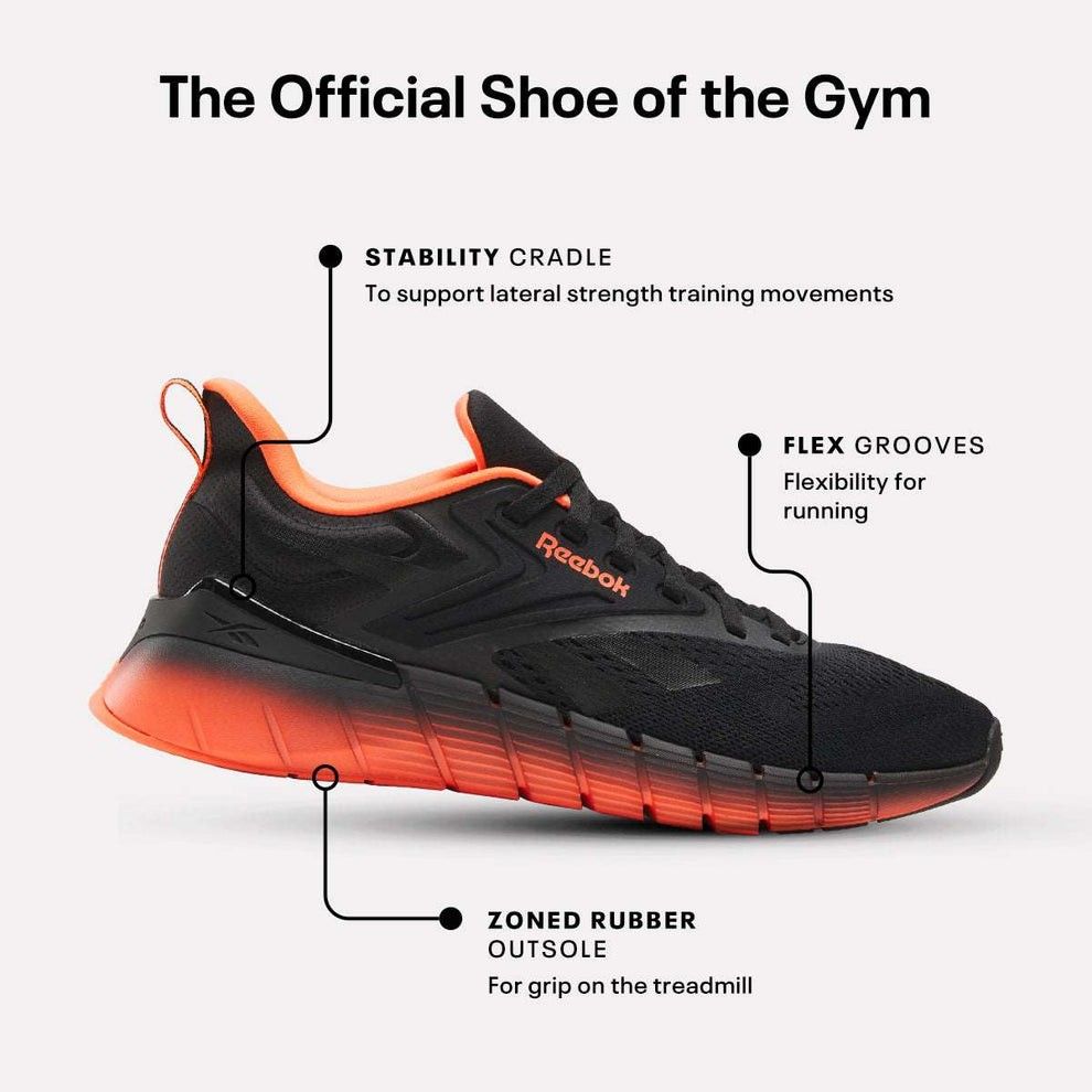 Reebok Nano Gym (black and salmon) (Category: Sneakers) located in San Juan City. Submitted by shtarr (Listing ID 1353035392, Image 1). Description: Original price is 5,595 Used once. Men size 8 RFS: extra pair location: quezon city / cubao.