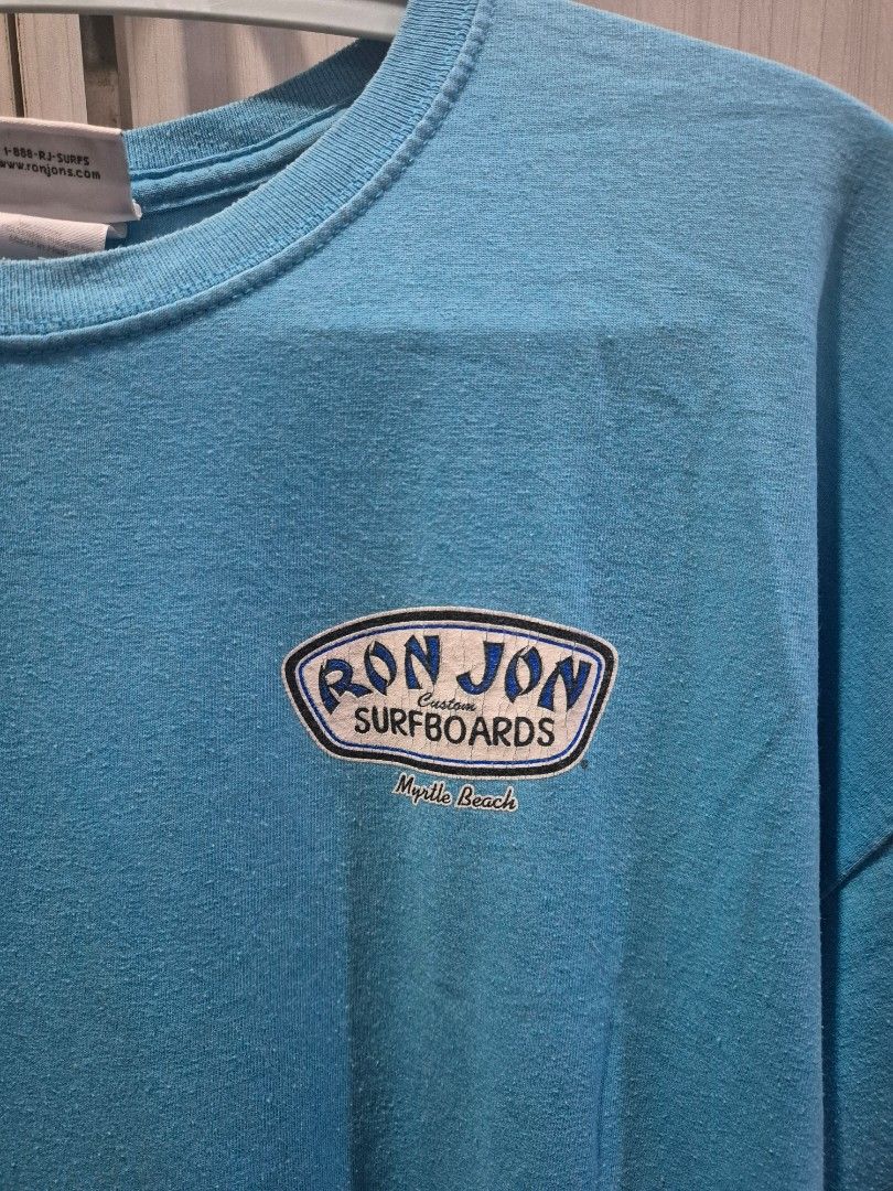 Ron Jon Surfboards graphic shirt (Category: Tshirts & Polo Shirts ) located in Marikina City. Submitted by phorts (Listing ID 1353181805, Image 3). Description: XL on tag, fits L 30L x 23W vintage vibe.