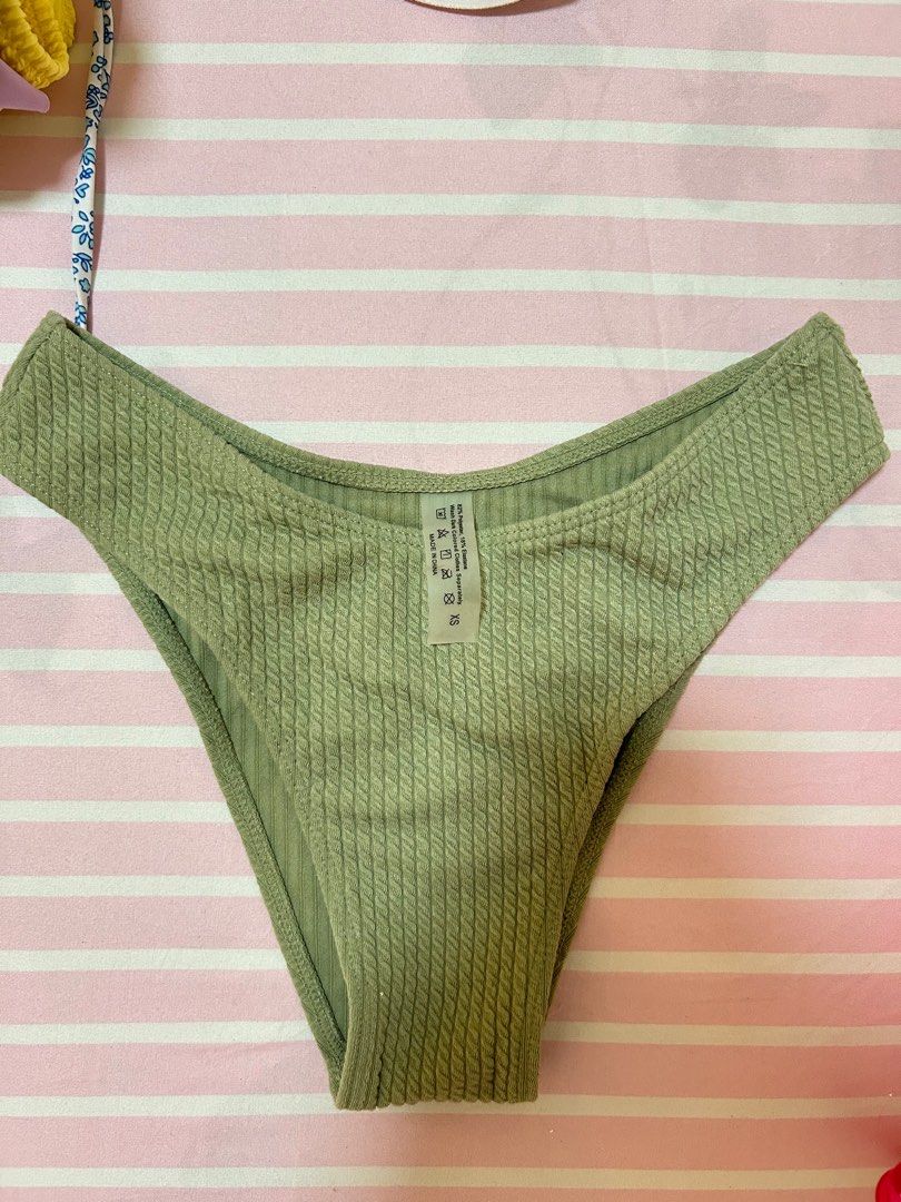 Shein two piece swimsuit (Category: Bikinis & Swimsuits) located in Bulacan. Submitted by clncon (Listing ID 1353112828, Image 3). Description: Can fit xs - medium frame Set 350 Green bottom 200.