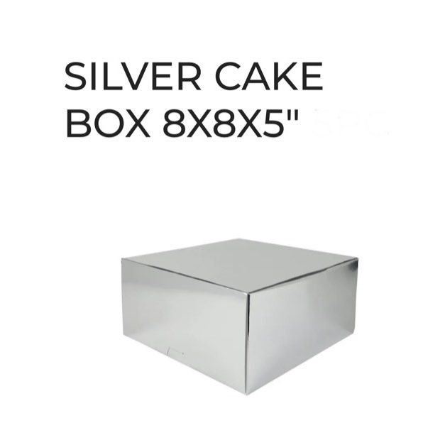 Silver Cake Box