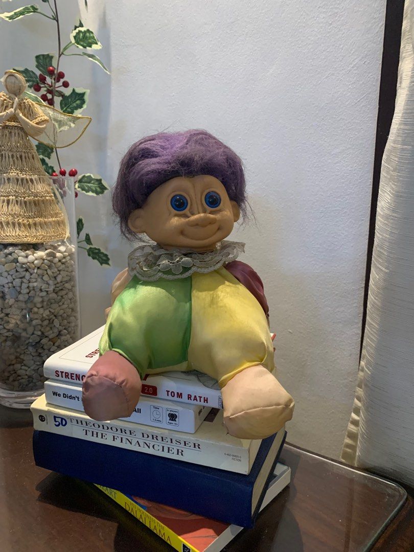 Troll Doll with music box in the back (Category: Figurines & Statues) located in Paranaque City. Submitted by la.petite.shop (Listing ID 1353155496, Image 1). Description: Quite old doll, its been hidden for years. But the music box inside it still works and it still tilts its head while the music is on until the end. Mop: Gcash Ship: lalamove,jnt.