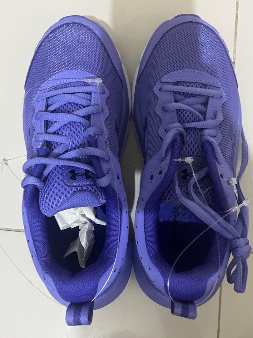 Under Armour Rubber Shoes (Category: Sneakers) located in Mandaluyong City. Submitted by 4everhappee (Listing ID 1353118146, Image 1). Description: Size 6.5 Color Bluish Violet.