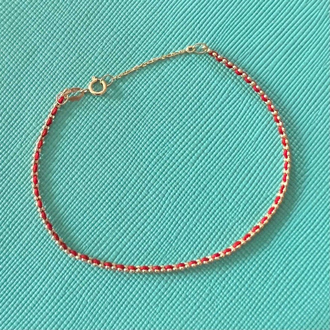 18K Gold red string bracelet (Category: Bracelets) located in Dasmarinas. Submitted by goldandjewelbymz (Listing ID 1353261689, Image 2). Description: .