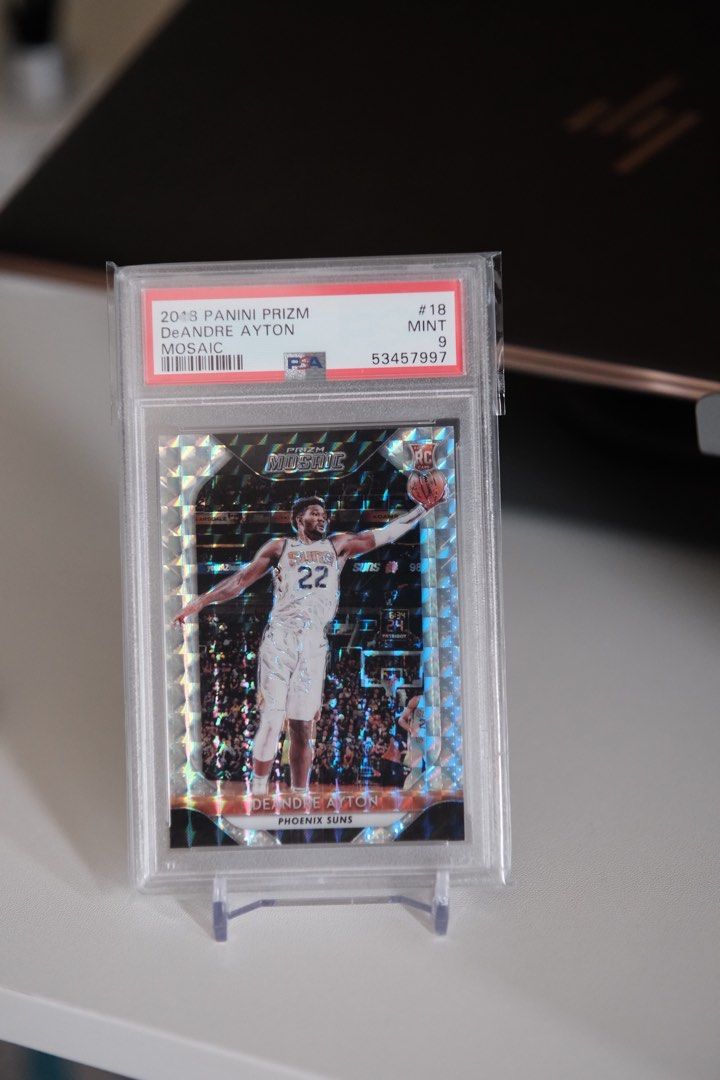 2018 Deandre Ayton Mosaic RC PSA 9 (Category: Graded Singles) located in Manila. Submitted by jongabor (Listing ID 1353215148, Image 1). Description: Clean Slab 600 only 🤩 Gcash Grab / Lalamove / Gogo Express Manila.