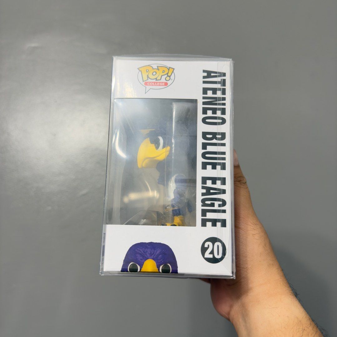 #20 Ateneo Blue Eagle | Funko Pop! (Category: Designer & Blind Box Toys) located in Manila. Submitted by keepcoolmnl (Listing ID 1353224742, Image 2). Description: Please read ‼️ Please read ‼️ FUNKO POP • FUNKO POP • FUNKO POP Ateneo de Manila University 💙 #Ateneo Blue Eagle 🦅 (w/ protector) Box quality: 9/10 Mode of Payment: GCash Mode of Delivery: Lalamove Location: Pasay City Reservation: 24 hours only; DP required Courier: Allowed via J&T 