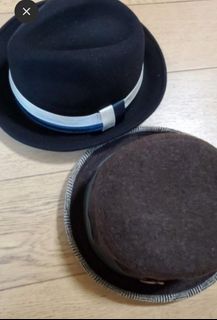 黑色及啡色圓邊紳士帽64218662309506110
