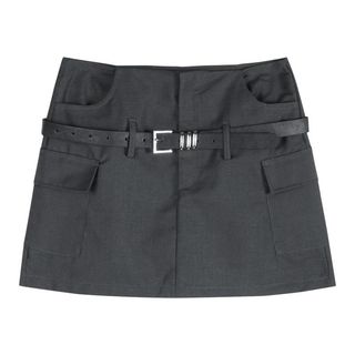 灰色西裝短裙 黑灰兩色64229976323586110