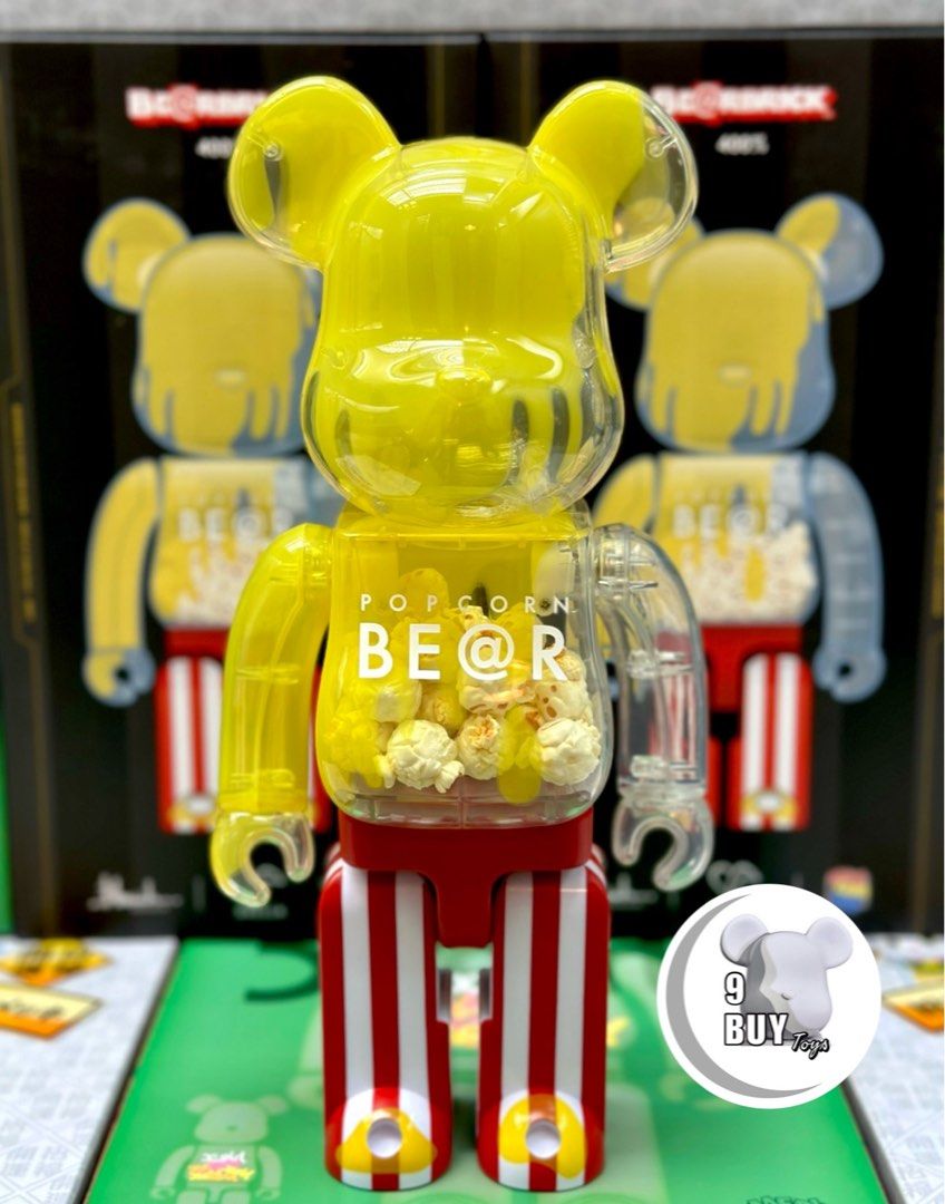 専用 BE@BRICK POPCORN BE@R 400% ベアブリック メディコムトイ