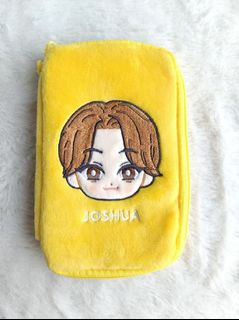 日本 PetiTEEN プチティーン SEVENTEEN JOSHUA 黃色絨毛布 收納袋64200821511043110