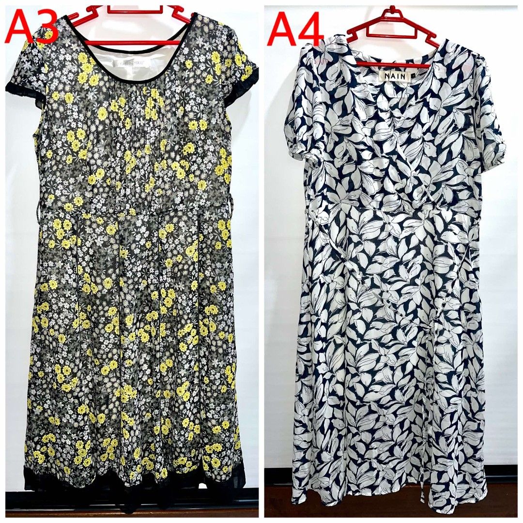 Affordable Pre-loved Dresses (Medium to Semi Large) v.1 (Category: Dresses) located in Santo Tomas. Submitted by knathrift (Listing ID 1353362580, Image 2). Description: •Affordable Dresses - 90 each [Size: Medium to Semi Large] Rfs: Decluttering Note: These are pre-loved but still in excellent condition! Perfect for events, church, and formal wear. Please manage your expectations. Mode of Payment: [GCash + Shipping Fee] Mode of Delivery: [J&T].