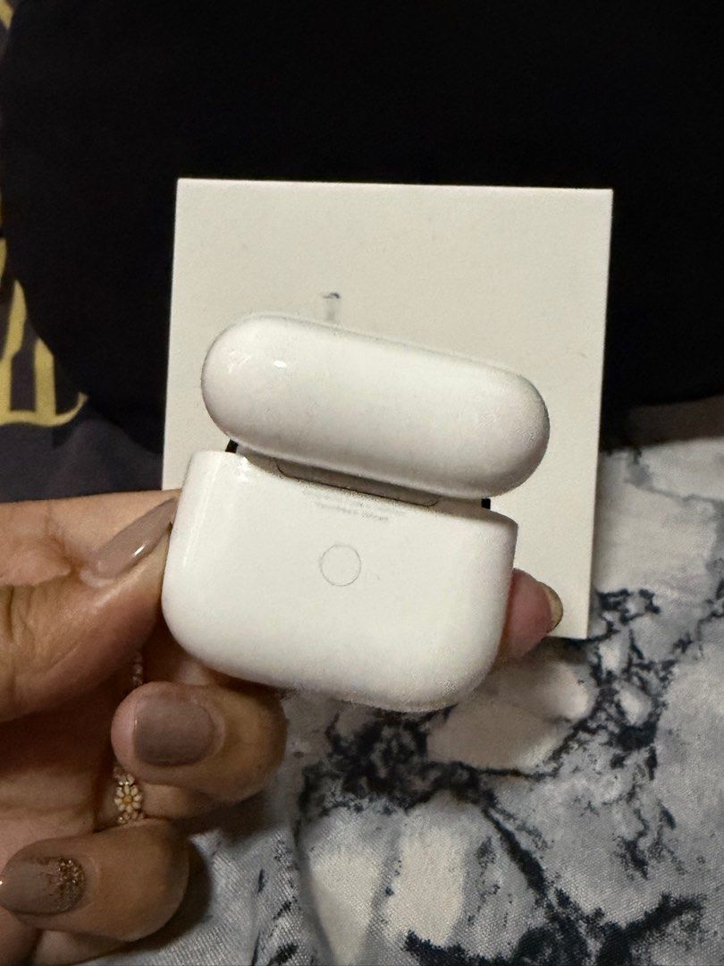 airpods 3rd generation (Category: Earphones) located in Manila. Submitted by prettyrae (Listing ID 1353288156, Image 2). Description: No issues or any damage May maliit lang na stain sa may cover part with charger, box and case Original from apple , no to fake!!.