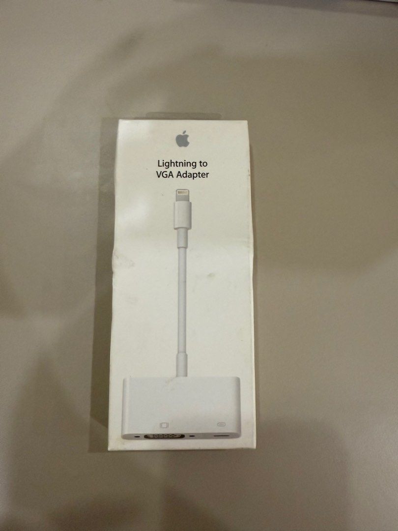 APPLE Lightning to VGA Adapter (Category: Cables & Adaptors) located in Manila. Submitted by smteleron03 (Listing ID 1353262240, Image 1). Description: Brandnew Rfs: Declutter.