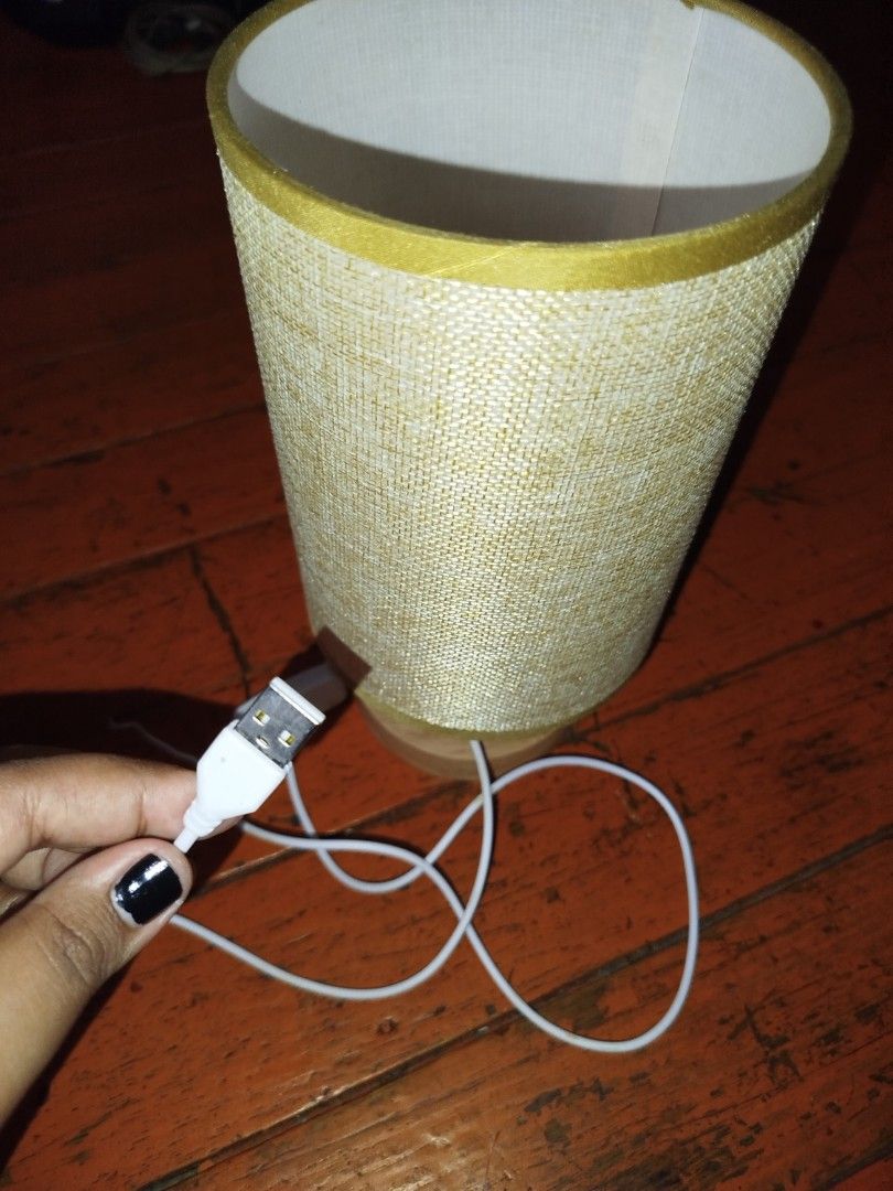 Bed/Night Lamp (Orange Lighting) (Category: Lighting) located in Manila. Submitted by freedolphin_32460a (Listing ID 1353267860, Image 3). Description: Japanese Style bedside/night lamp USB power cord.