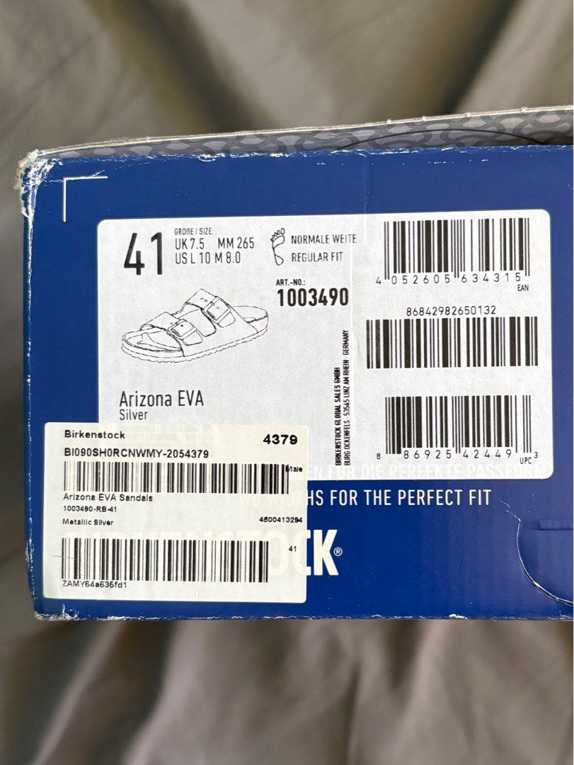 Birkenstock arizona eva (Category: Sneakers) located in Taguig. Submitted by roxjl (Listing ID 1353220690, Image 2). Description: New Size 41 can fit 9 Bought it in Zalora.