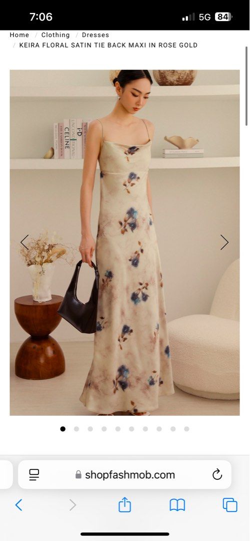 Celine Tie Back Maxi Dress