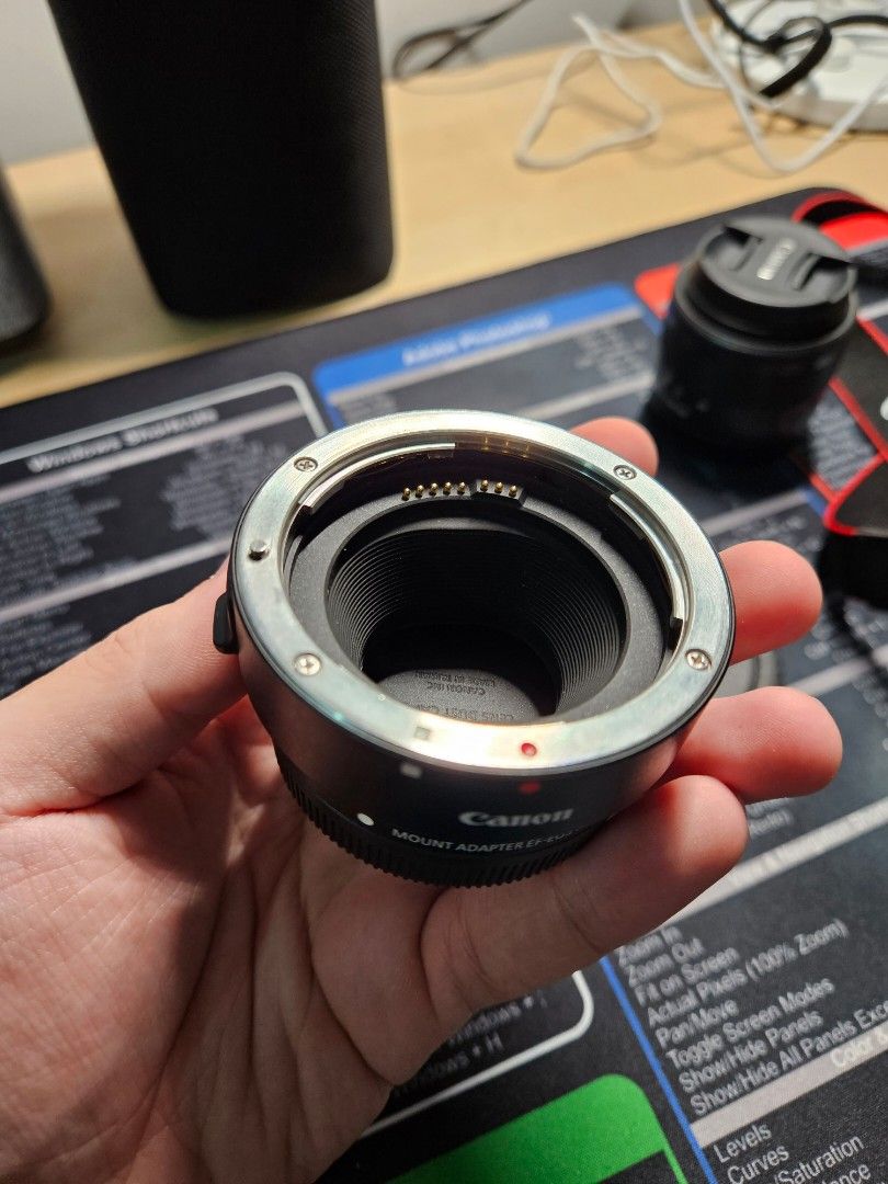 Canon Mount Adapter EF - EOS M (Category: Lens & Kits) located in Makati City. Submitted by vague_bot (Listing ID 1353304973, Image 1). Description: No issues Comes with lens caps. RFS: Switching to Fuji system.