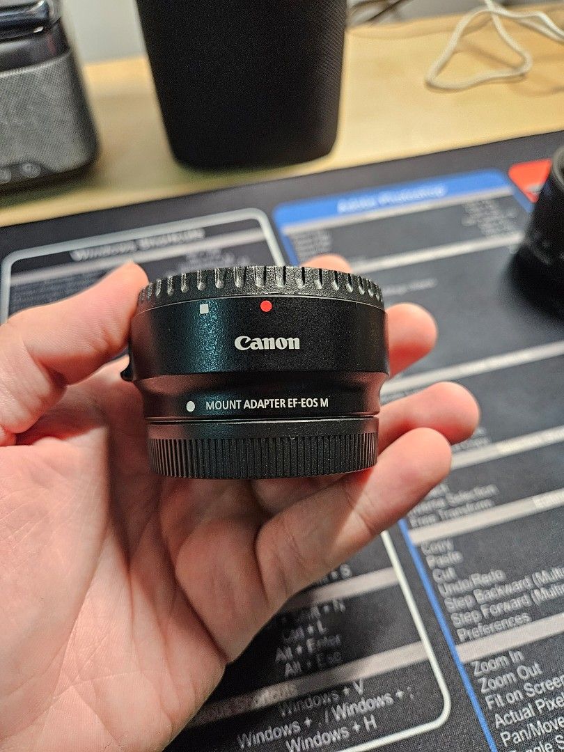 Canon Mount Adapter EF - EOS M (Category: Lens & Kits) located in Makati City. Submitted by vague_bot (Listing ID 1353304973, Image 2). Description: No issues Comes with lens caps. RFS: Switching to Fuji system.