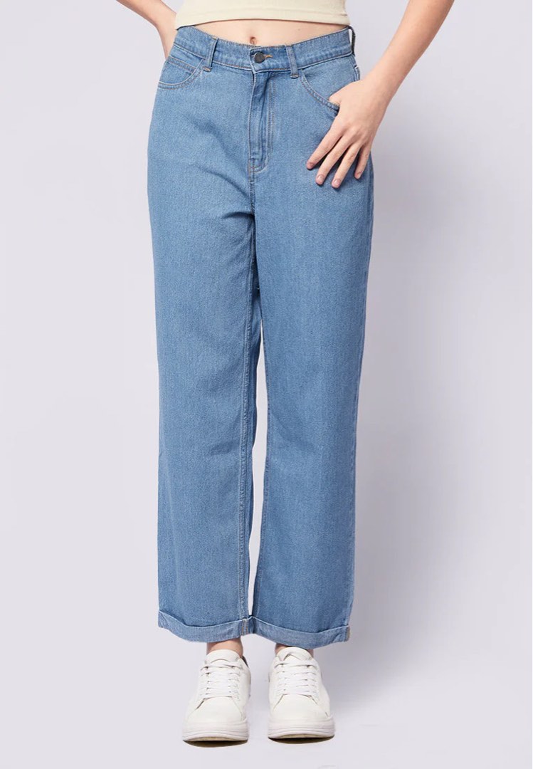 Denim Rolled-up Pants(LADIES)