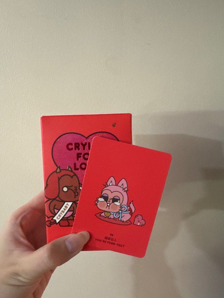 Crybaby crying for love (Category: Designer & Blind Box Toys) located in Taguig. Submitted by kimdeclutterss (Listing ID 1353387578, Image 1). Description: You’re purr-fect - sealed foil.