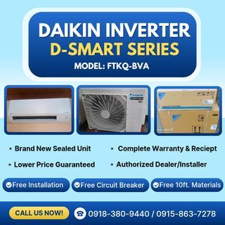 DAIKIN D-SMART SERIES INVERTER SPLIT TYPE AIRCON