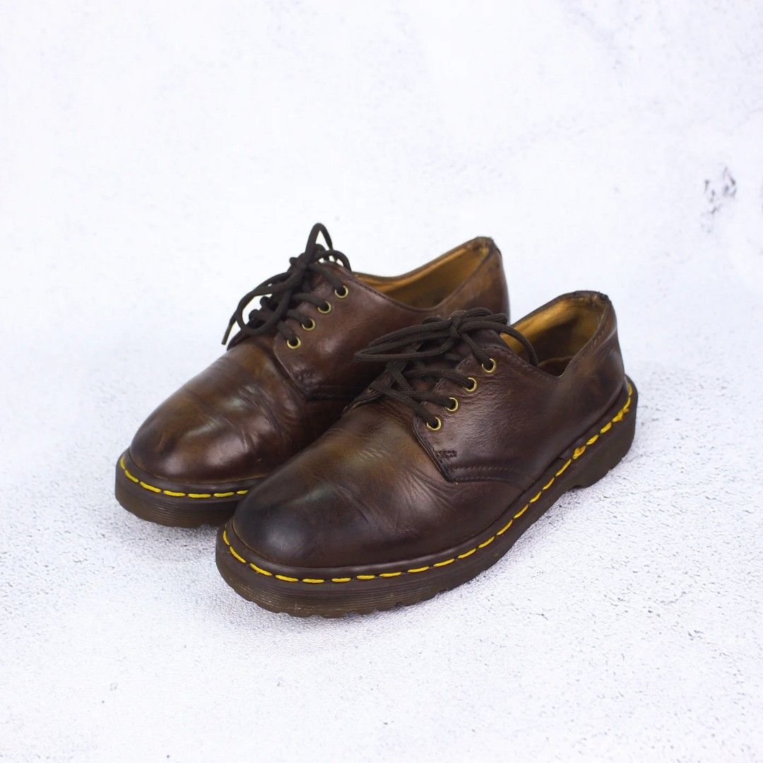 DR MARTENS 1561 CRAZY HORSE BROWN 38 39 5UK DOCMART LOW PANTOFEL BOOTS ...